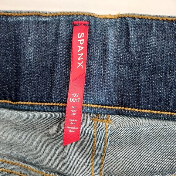 Spanx Straight Leg Pull On Jeans Size 1X - Picture 12 of 12